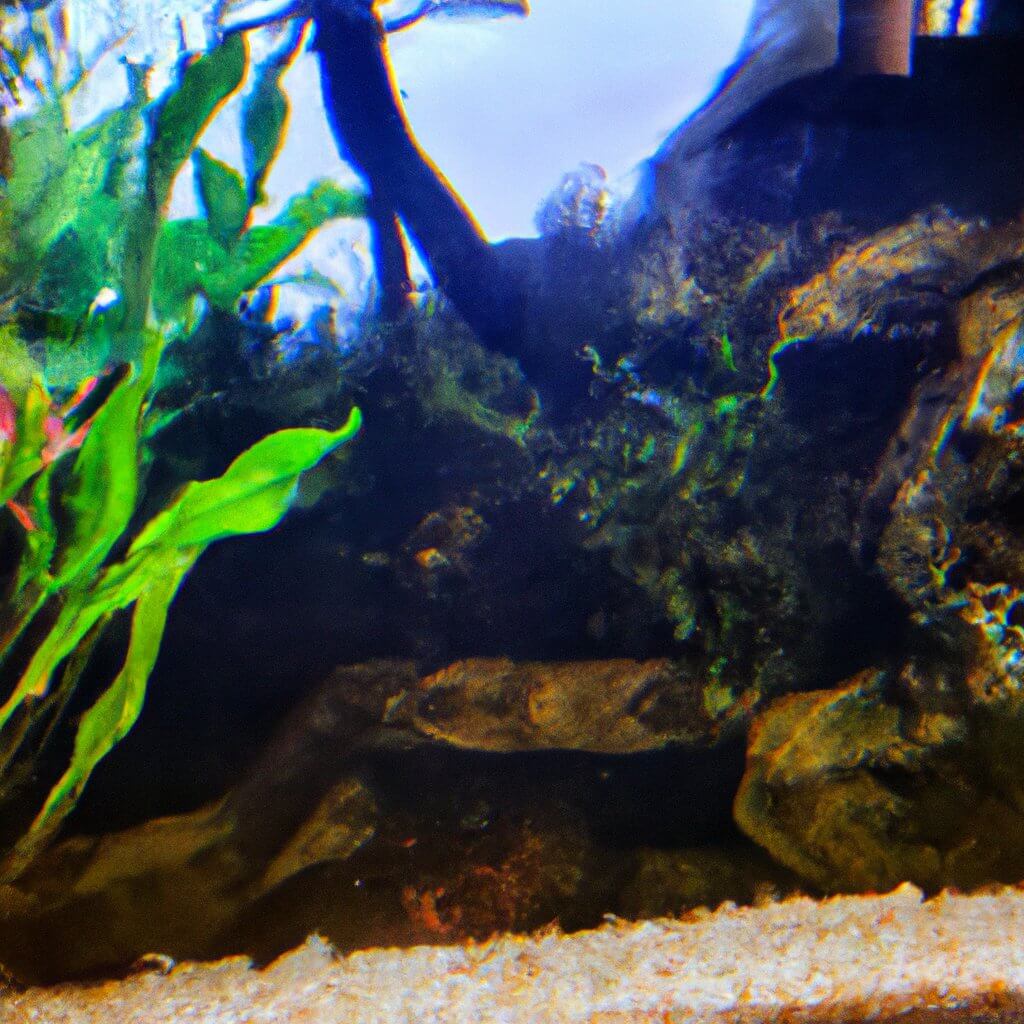 reflective background aquarium
