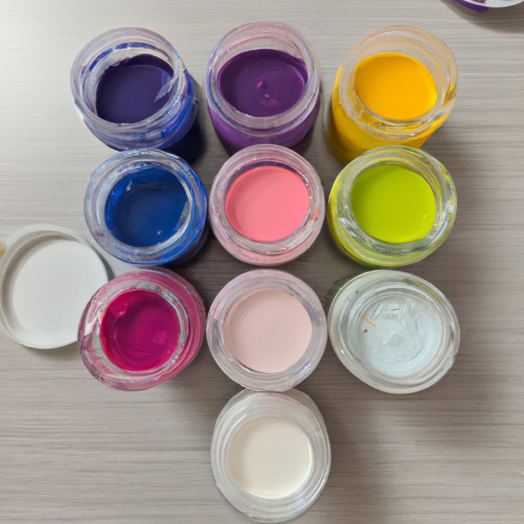 different types of paint water