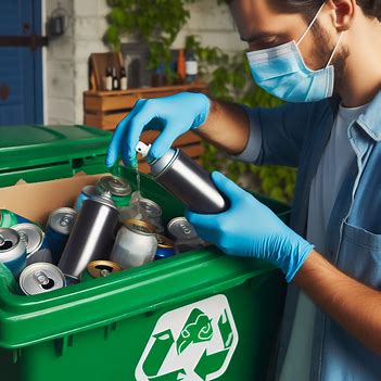 how to dispose of aerosol cans that are not empty
