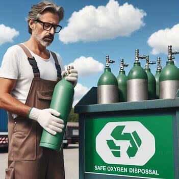 how to dispose of oxygen tanks