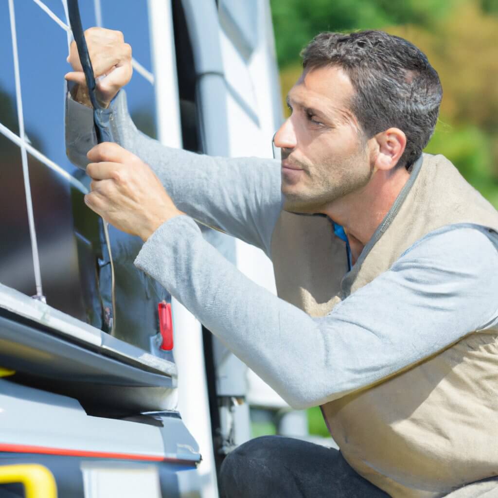 installing solar panels for RV