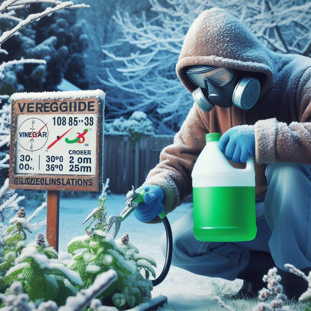 using vinegar weed killer in winter